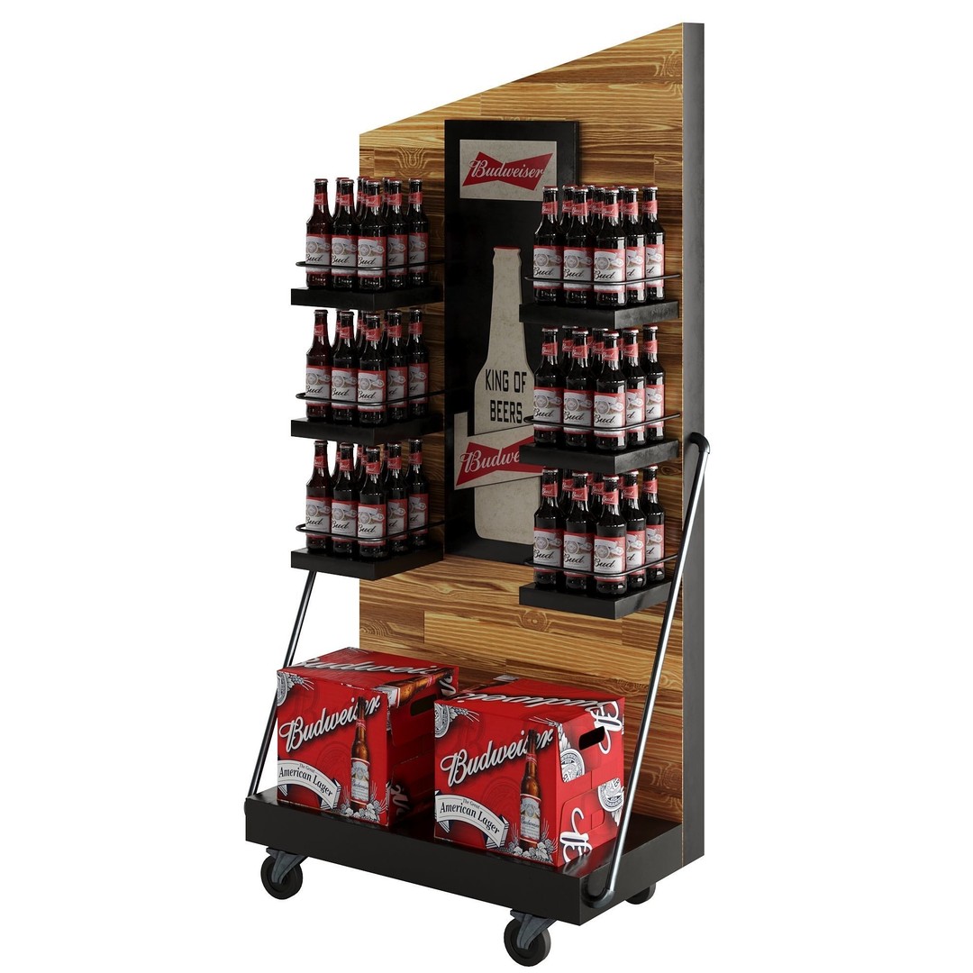 Beer Stand 3D Model – High Poly PBR Asset, FBX, OBJ, Game-Ready - View 8