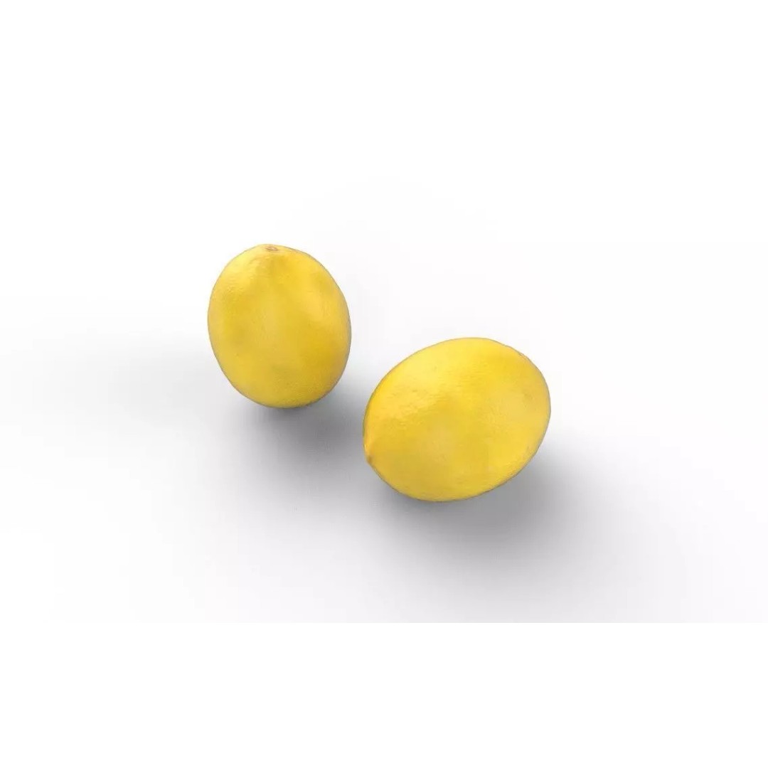 Lemon 3D Model – Low Poly Game Asset, PBR Textures, FBX - View 5
