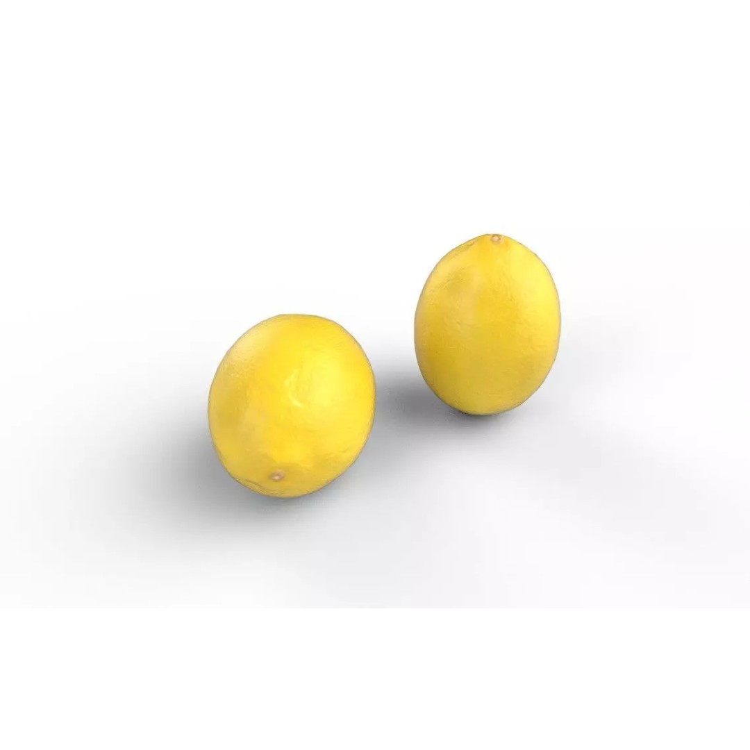 Lemon 3D Model – Low Poly Game Asset, PBR Textures, FBX - View 6
