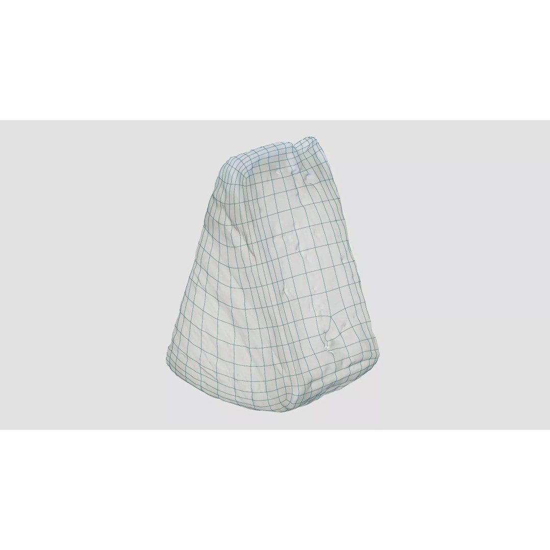 Pepper Camembert Cheese Wedge 3D Model – Low Poly Photogrammetry Asset, FBX - View 10