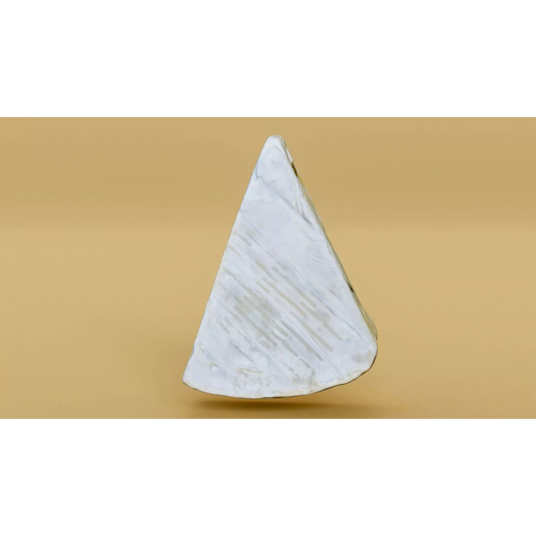 Pepper Camembert Cheese Wedge 3D Model – Low Poly Photogrammetry Asset, FBX - View 16