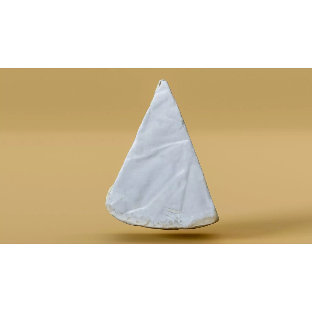 Pepper Camembert Cheese Wedge 3D Model – Low Poly Photogrammetry Asset, FBX - View 22