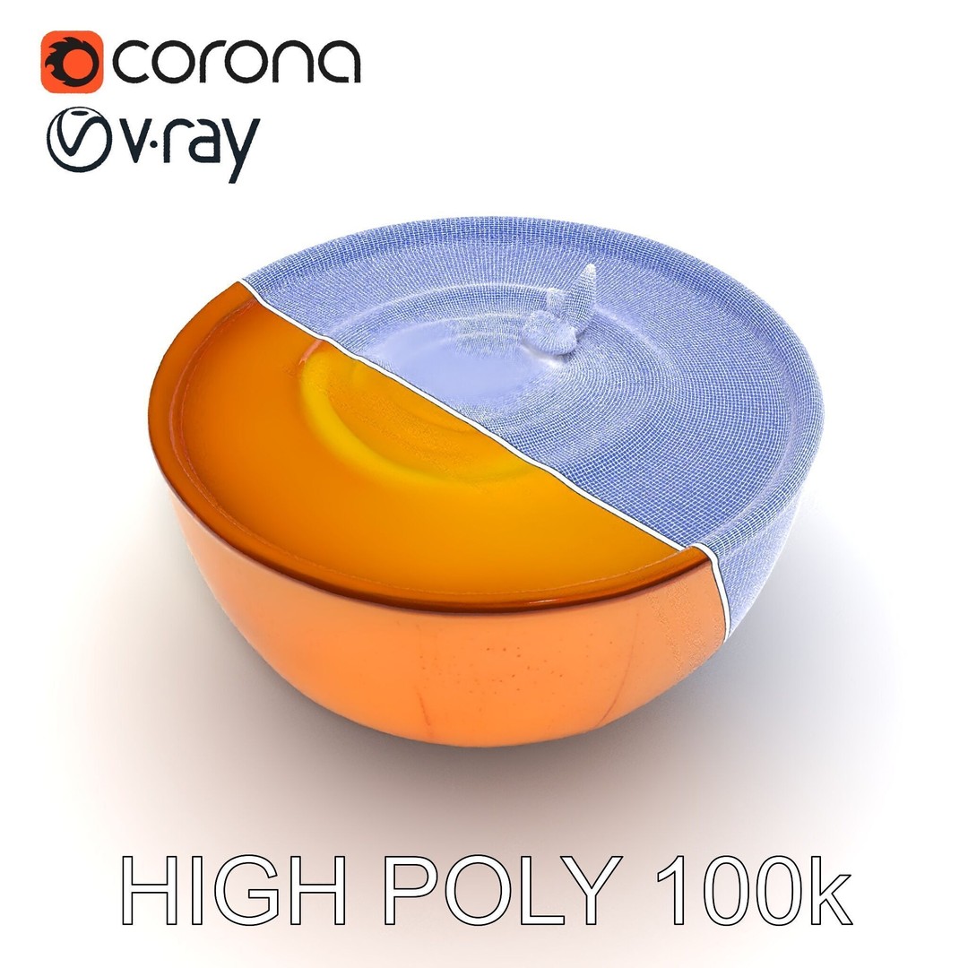 Pumpkin Soup Bowl 3D Model – Low Poly PBR Asset for Culinary Use
