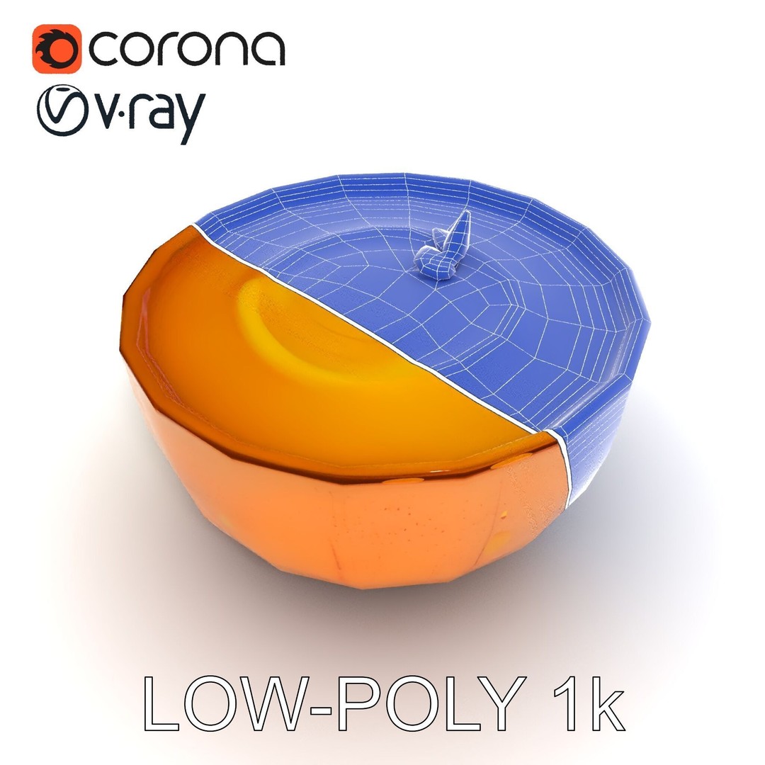 Pumpkin Soup Bowl 3D Model – Low Poly PBR Asset for Culinary Use - View 11