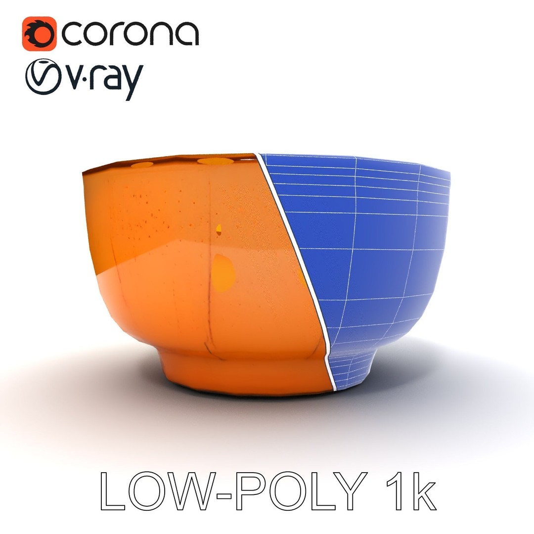 Pumpkin Soup Bowl 3D Model – Low Poly PBR Asset for Culinary Use - View 15