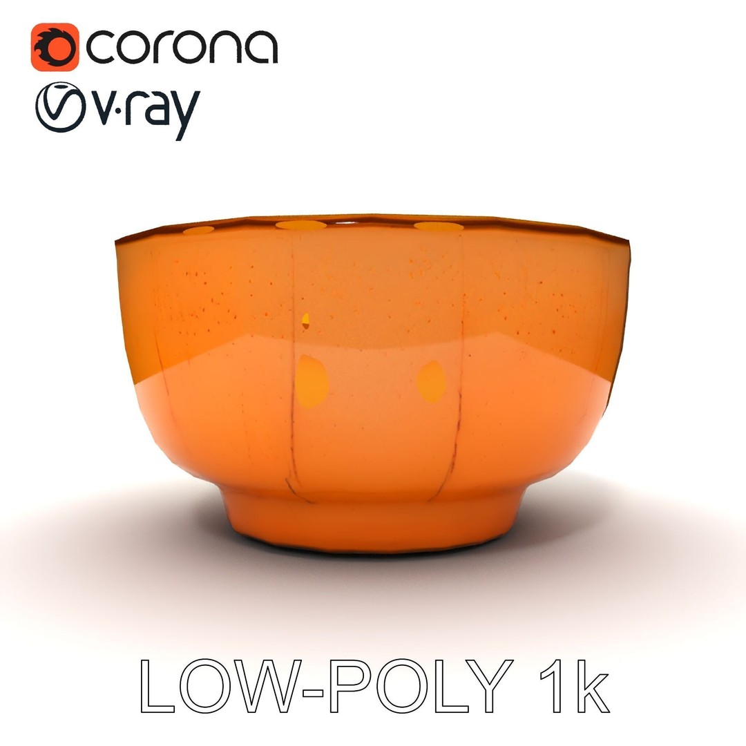 Pumpkin Soup Bowl 3D Model – Low Poly PBR Asset for Culinary Use - View 16
