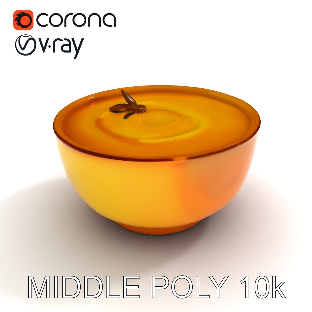 Pumpkin Soup Bowl 3D Model – Low Poly PBR Asset for Culinary Use - View 17