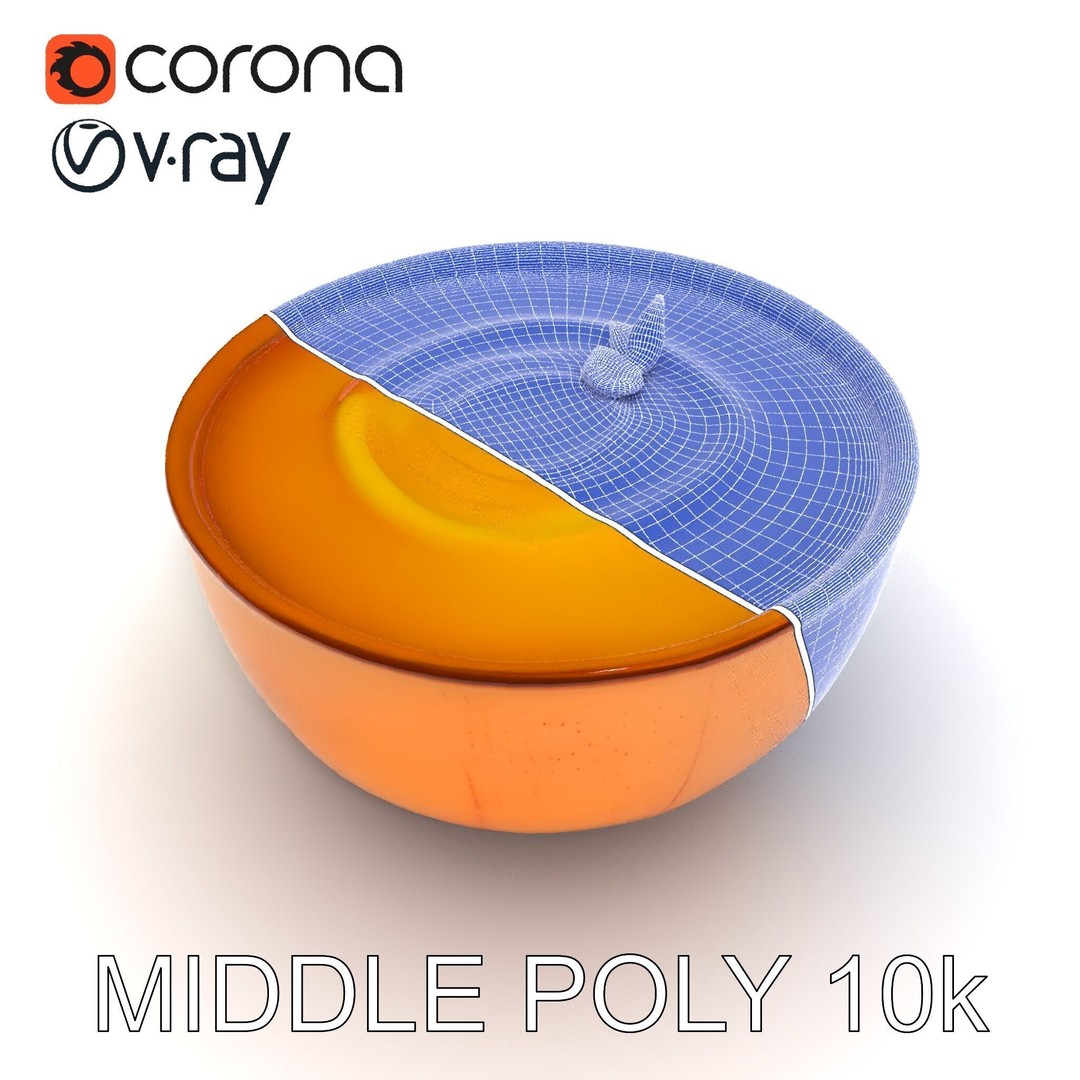 Pumpkin Soup Bowl 3D Model – Low Poly PBR Asset for Culinary Use - View 27