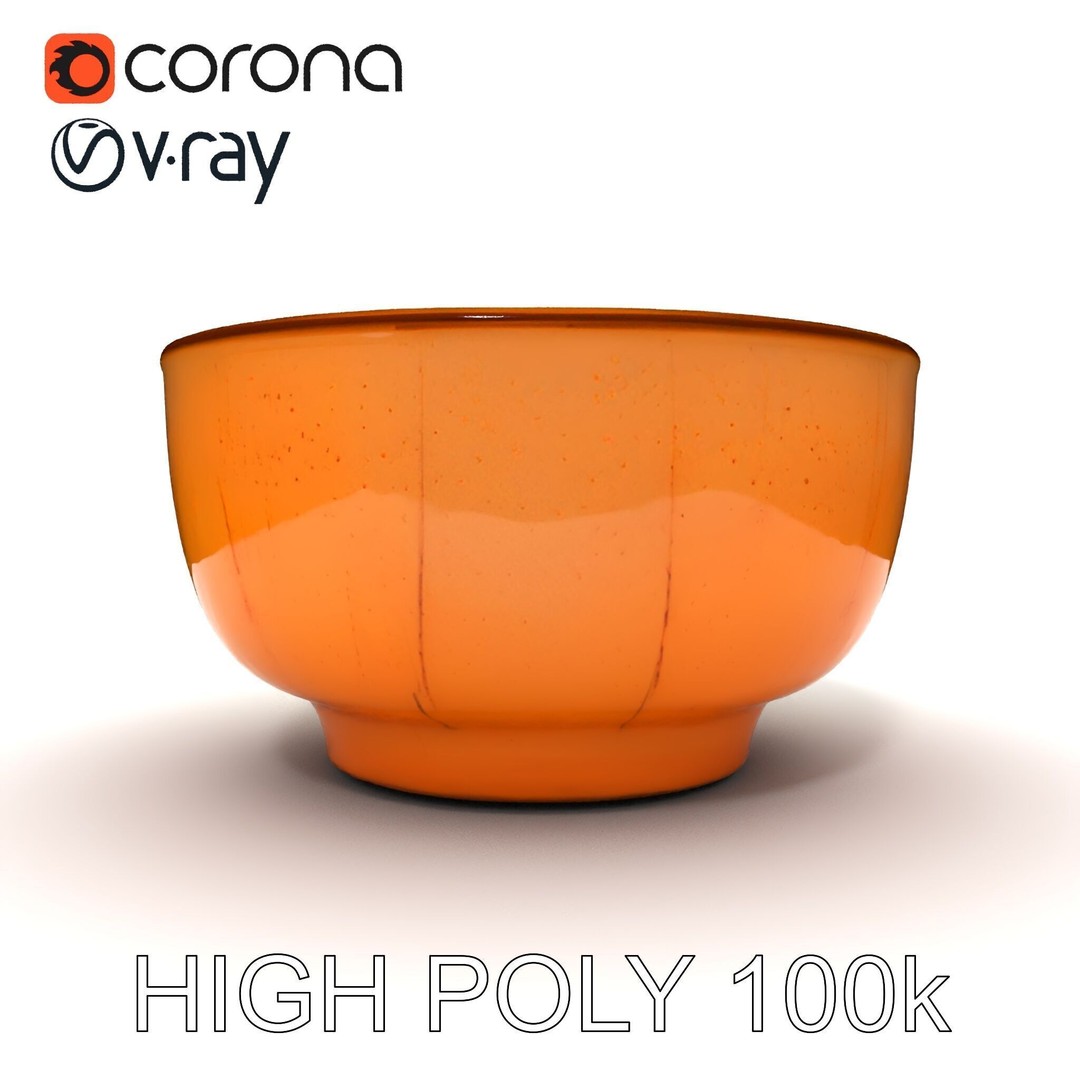 Pumpkin Soup Bowl 3D Model – Low Poly PBR Asset for Culinary Use - View 31