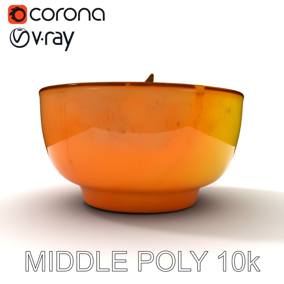 Pumpkin Soup Bowl 3D Model – Low Poly PBR Asset for Culinary Use - View 4