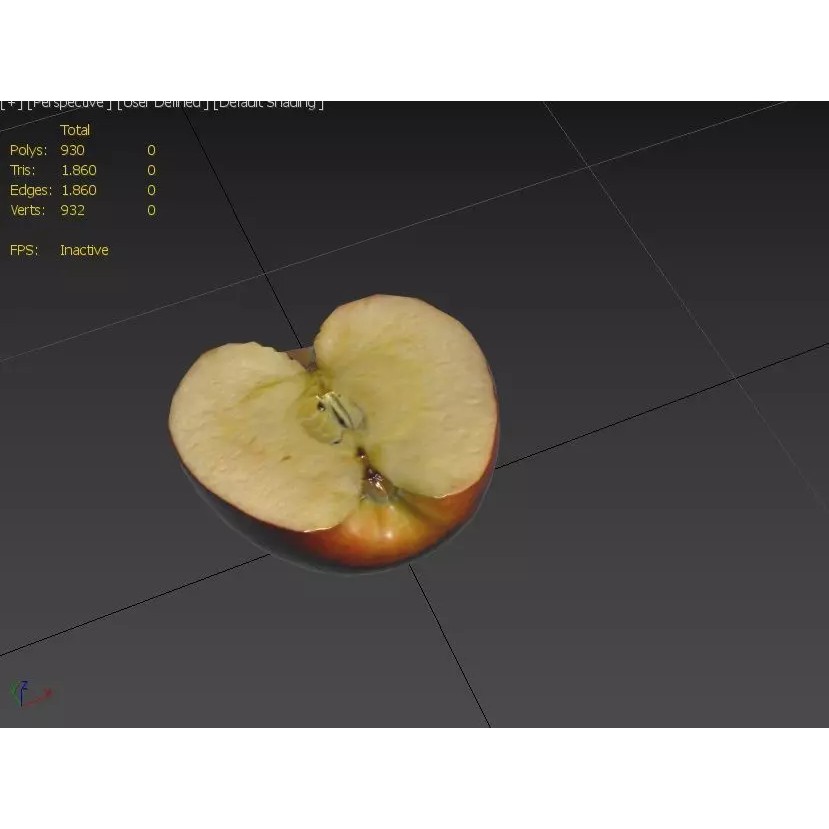 Apple M16 3D Model – Low Poly Game Asset, FBX, PBR Textures - View 4