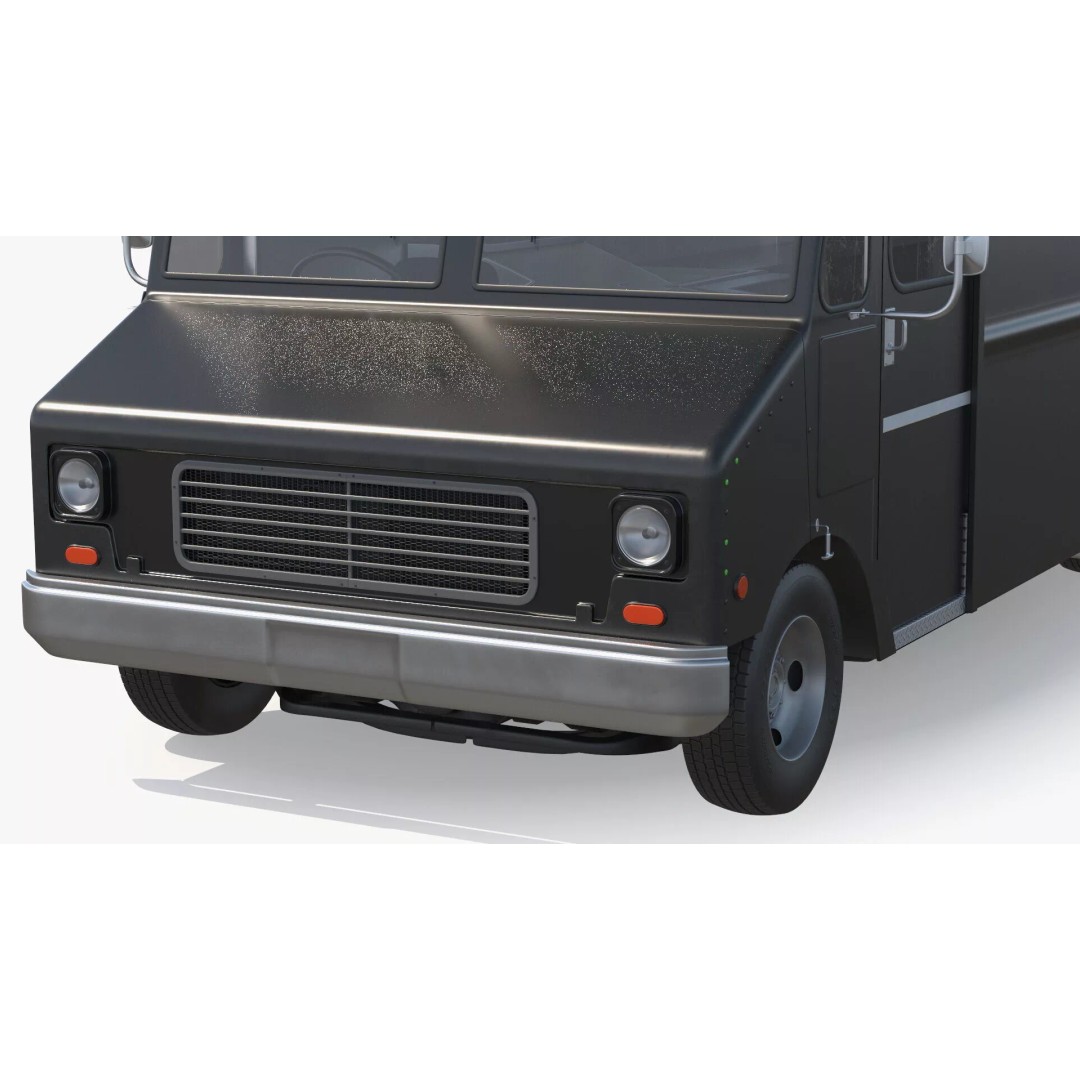 Mobile Kitchen Service Truck 3D Model – Urban Food Truck with PBR Textures - View 8