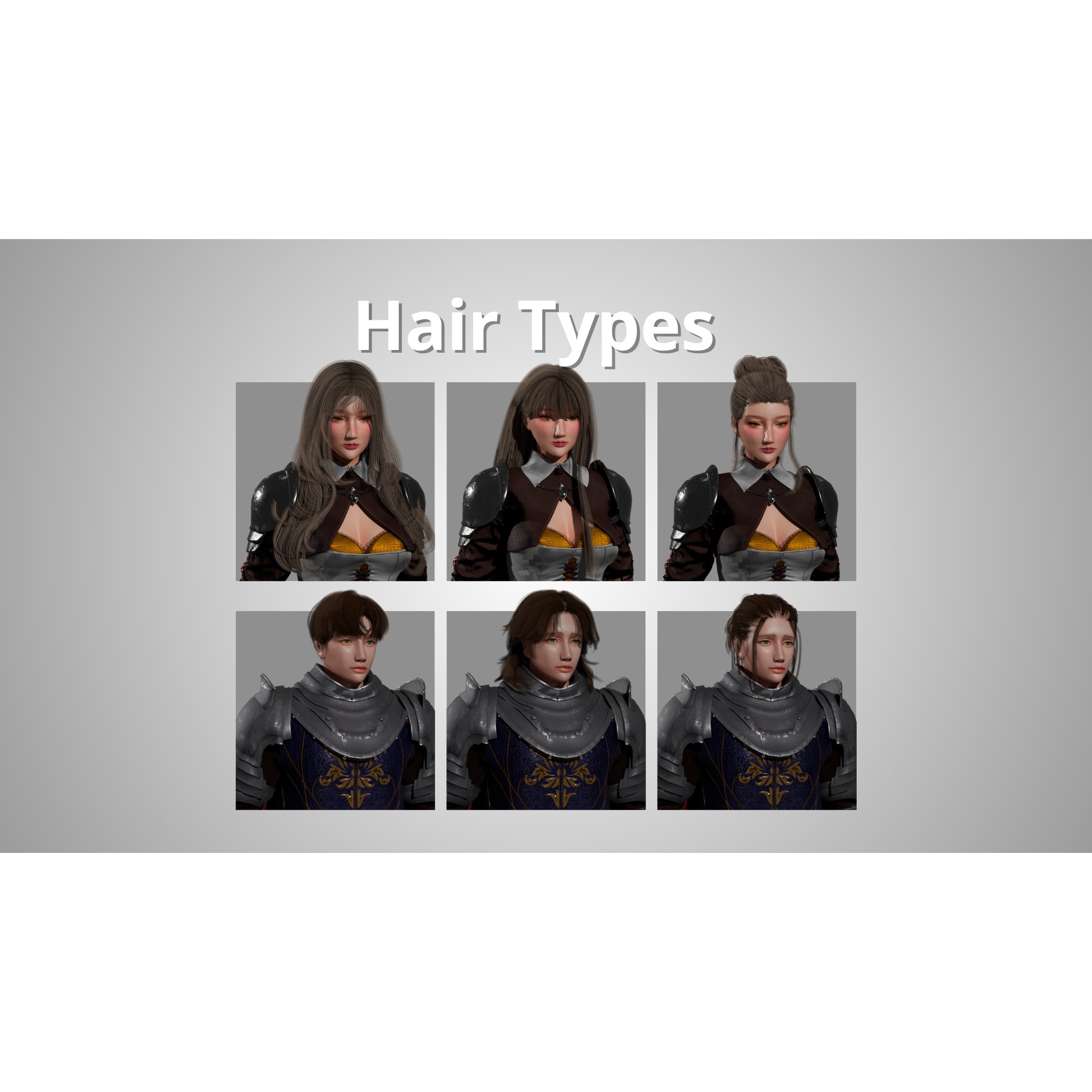 Medieval Modular Character Set - Low-Poly Game-Ready 3D Model - View 8