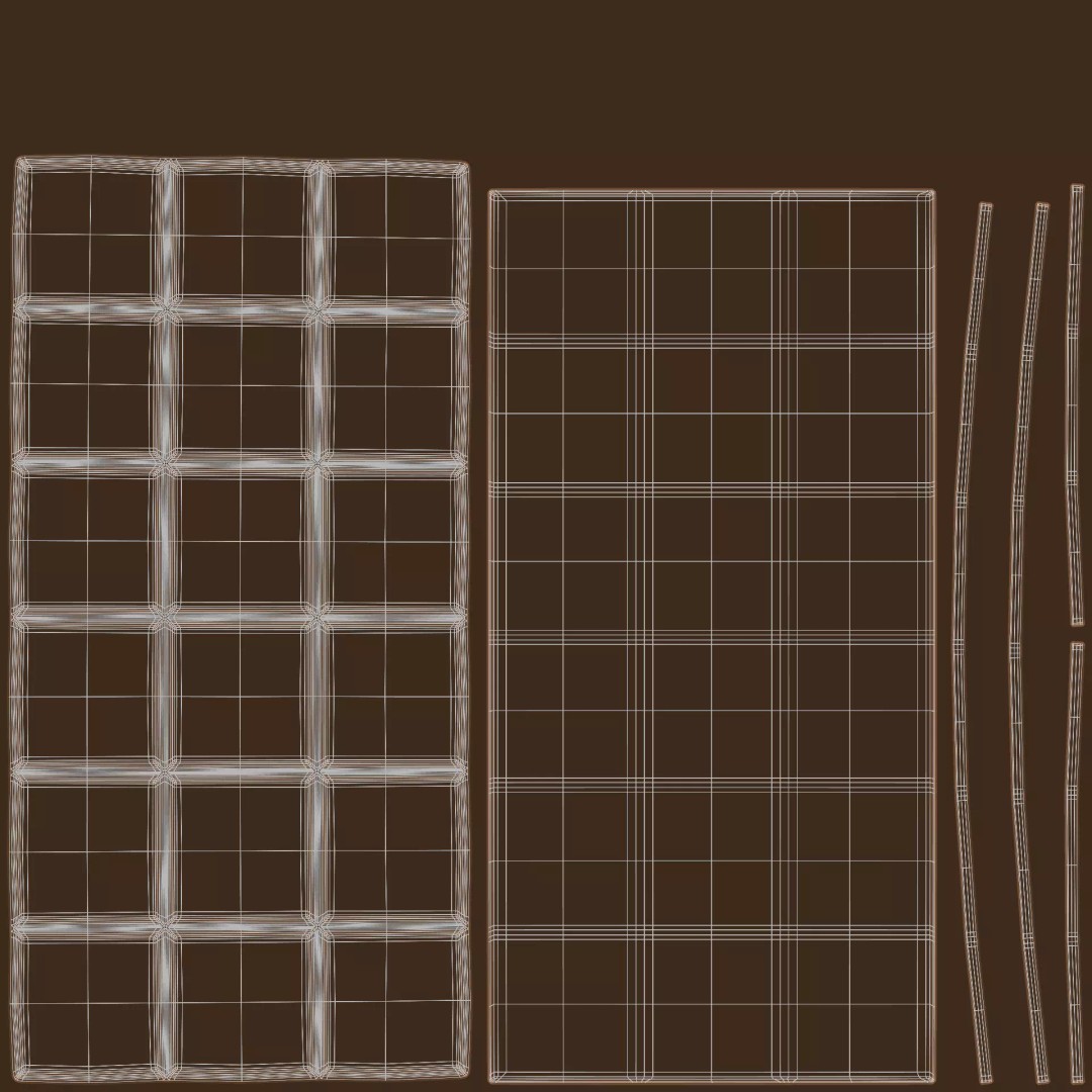 Chocolate Bar 3D Model – Thin Milk Engraved Tablet, PBR Textures - View 9