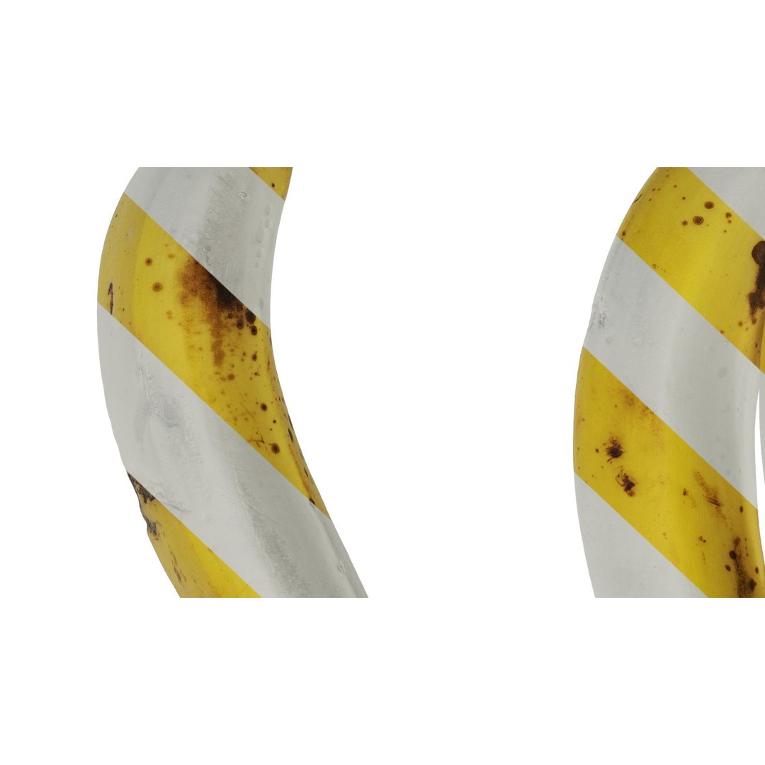 Banana 3D Model – Low Poly Texture with PBR Maps - View 10