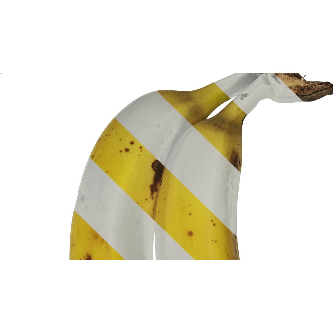 Banana 3D Model – Low Poly Texture with PBR Maps - View 7