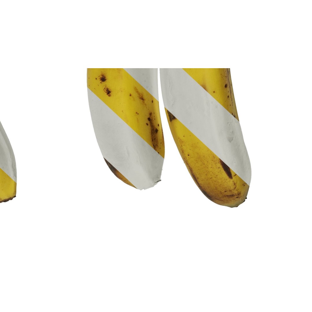 Banana 3D Model – Low Poly Texture with PBR Maps - View 9