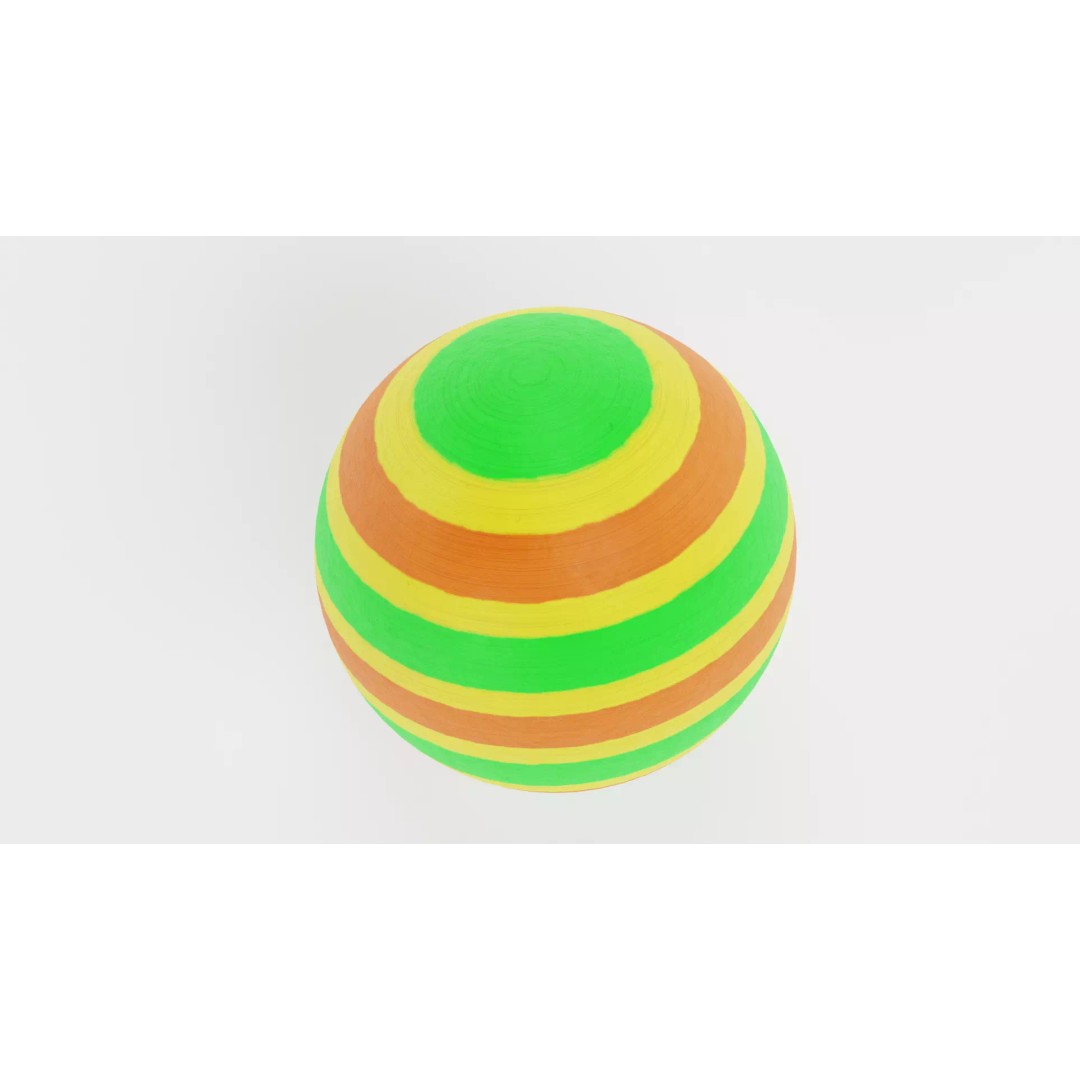 Easter Egg 3D Model – Low Poly Decorative Spring Asset, Blender - View 5