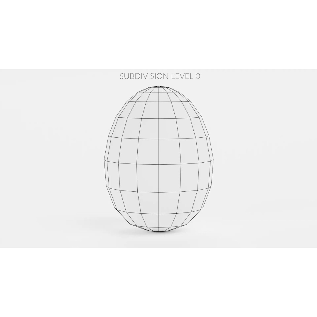 Easter Egg 3D Model – Low Poly Decorative Spring Asset, Blender - View 8