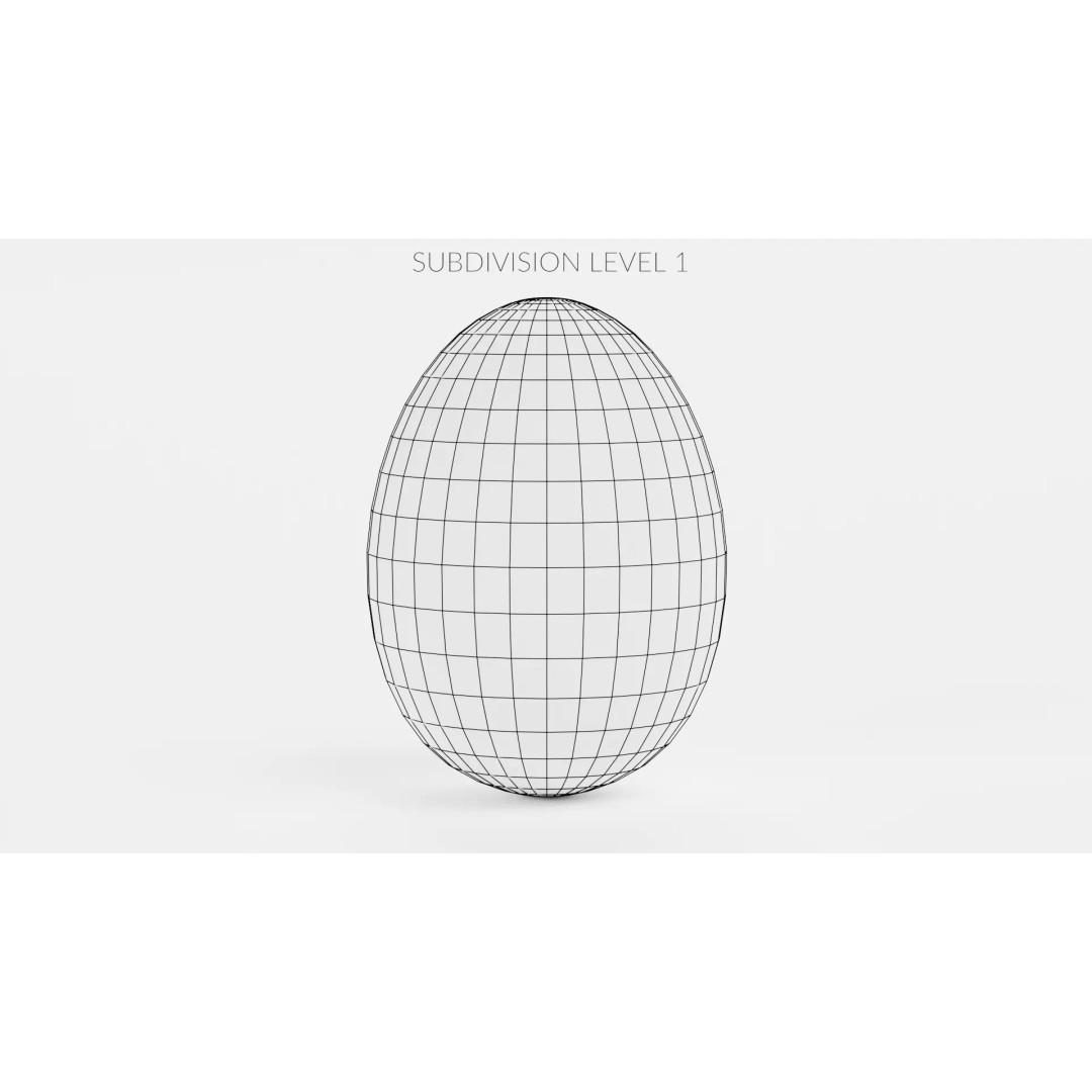 Easter Egg 3D Model – Low Poly Decorative Spring Asset, Blender - View 9