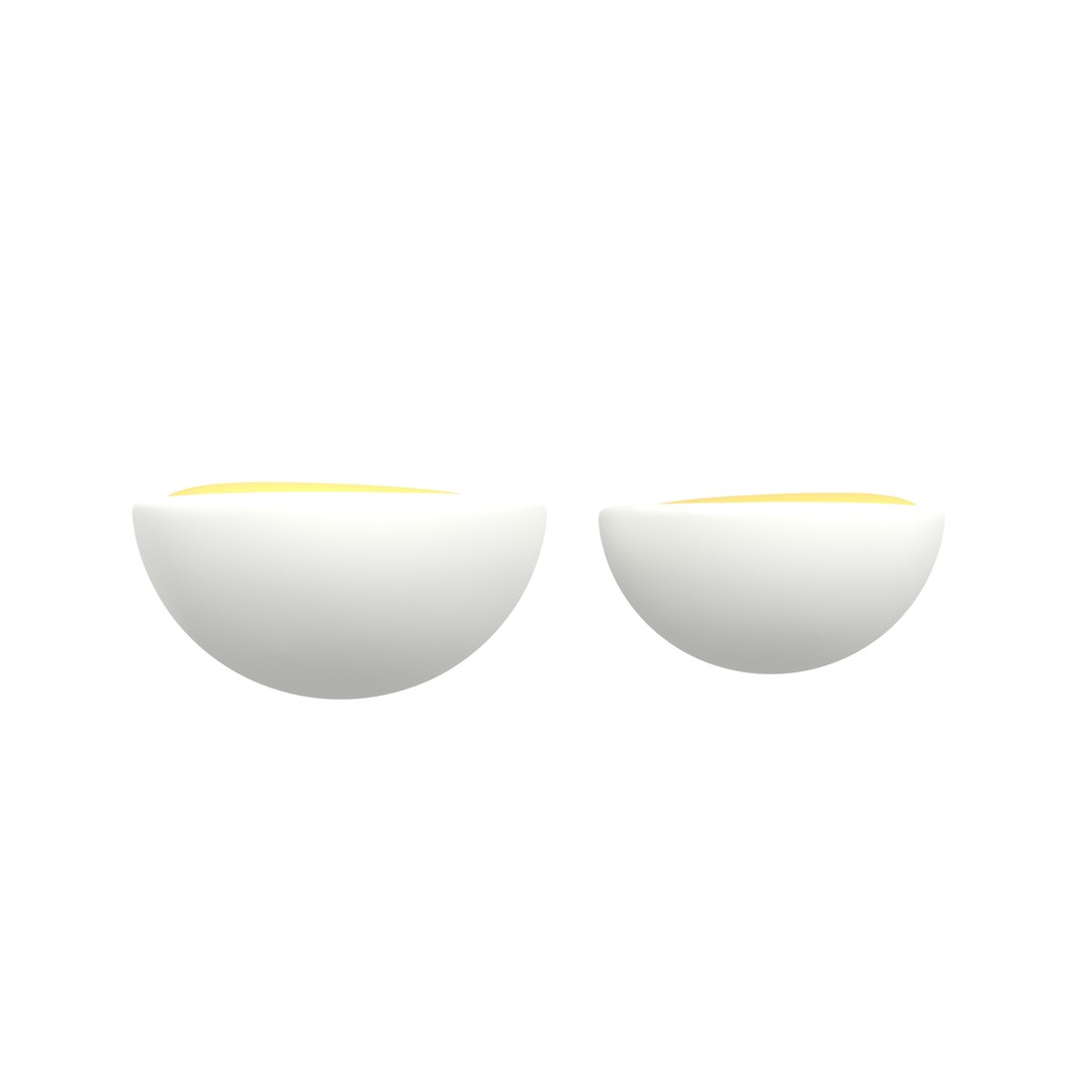 Half Egg 3D Model – Low Poly Food Asset, PBR Textures, FBX - View 4