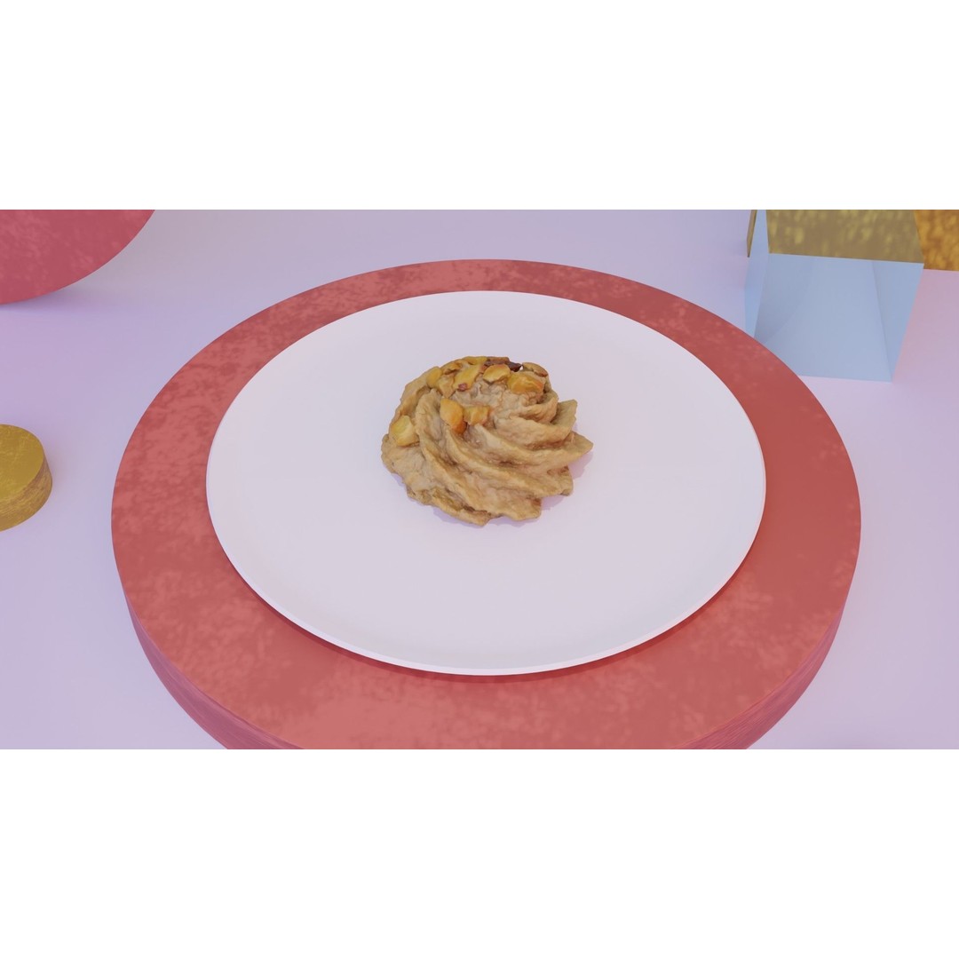 Pastry 3D Model – High Poly Photorealistic Bakery Asset, FBX, PBR - View 11