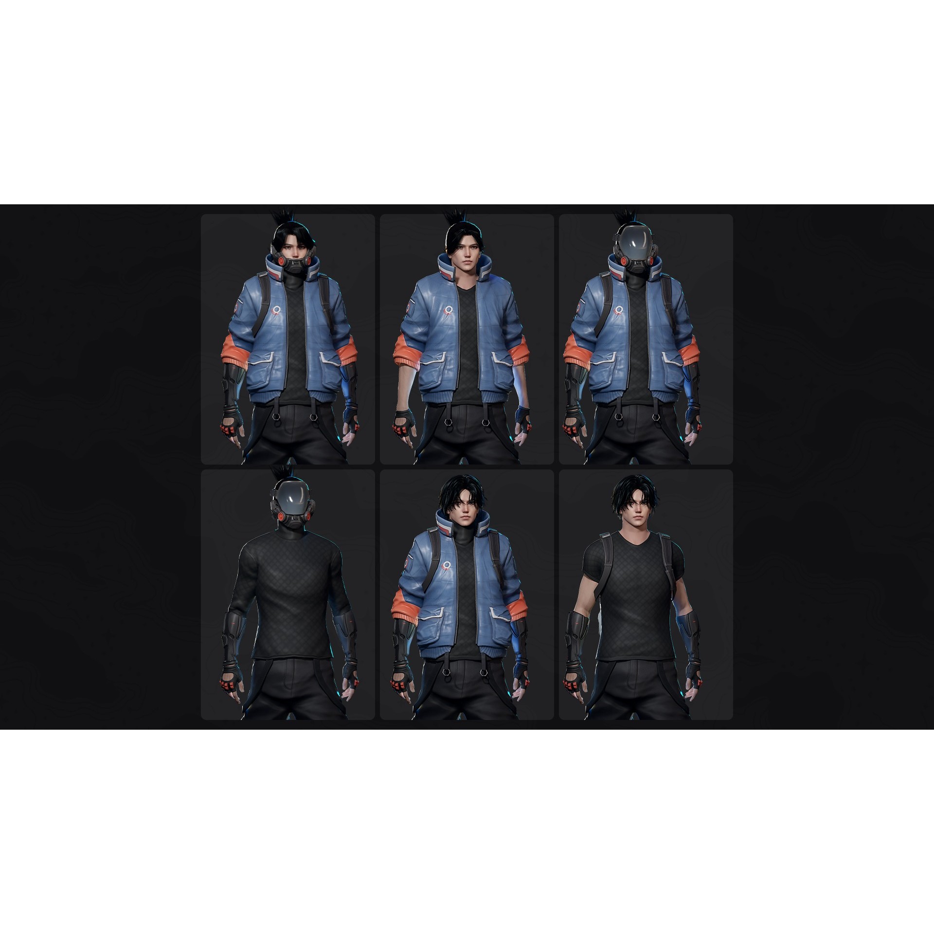 Cyberpunk Street Fighter - Low-Poly Game-Ready 3D Model - View 12