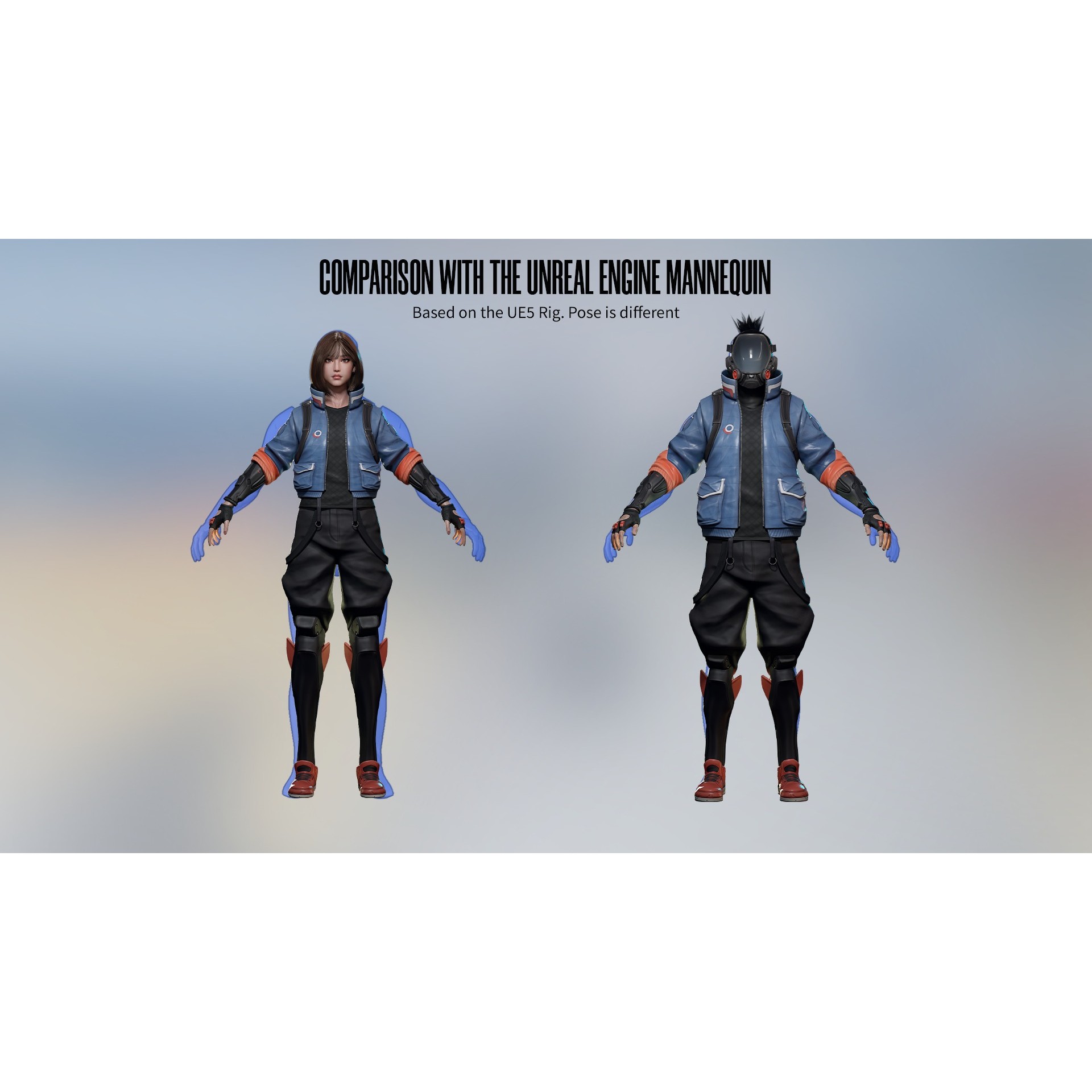 Cyberpunk Street Fighter - Low-Poly Game-Ready 3D Model - View 16
