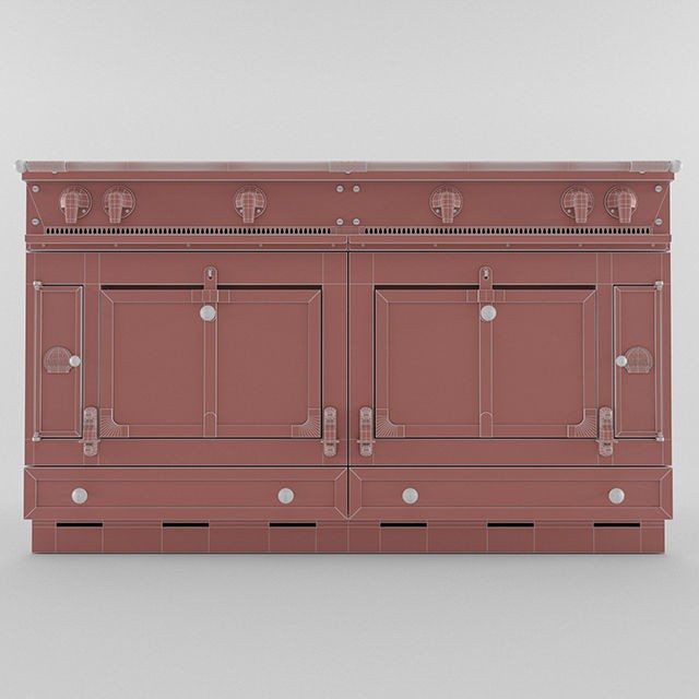 La Cornue Chateau 150 3D Model – High Poly Kitchen Range, FBX, OBJ - View 13