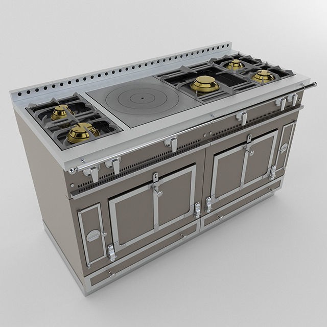 La Cornue Chateau 150 3D Model – High Poly Kitchen Range, FBX, OBJ - View 8