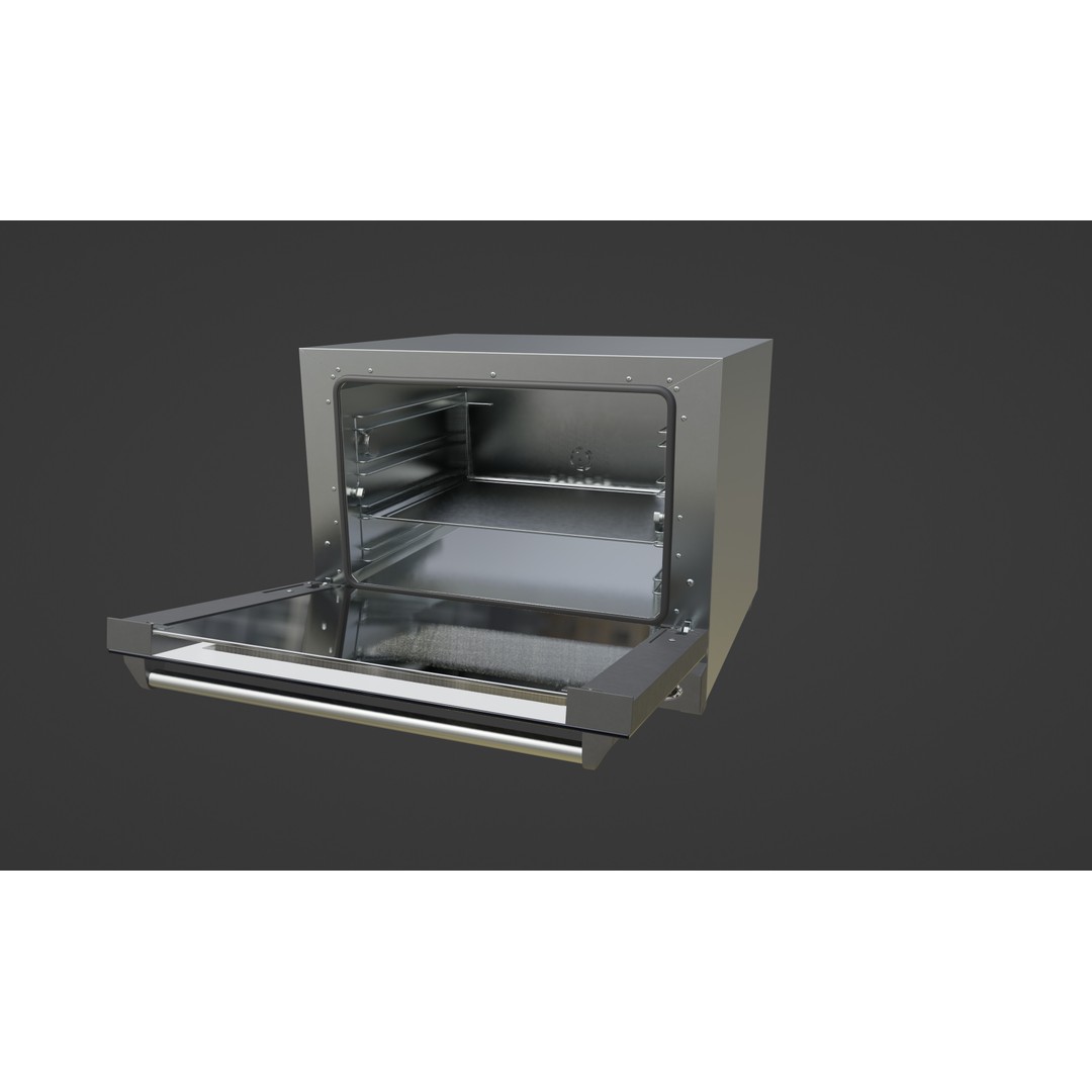 Unox XF 023 Anna Convection Oven 3D Model – PBR Textured FBX, OBJ, Blender - View 8