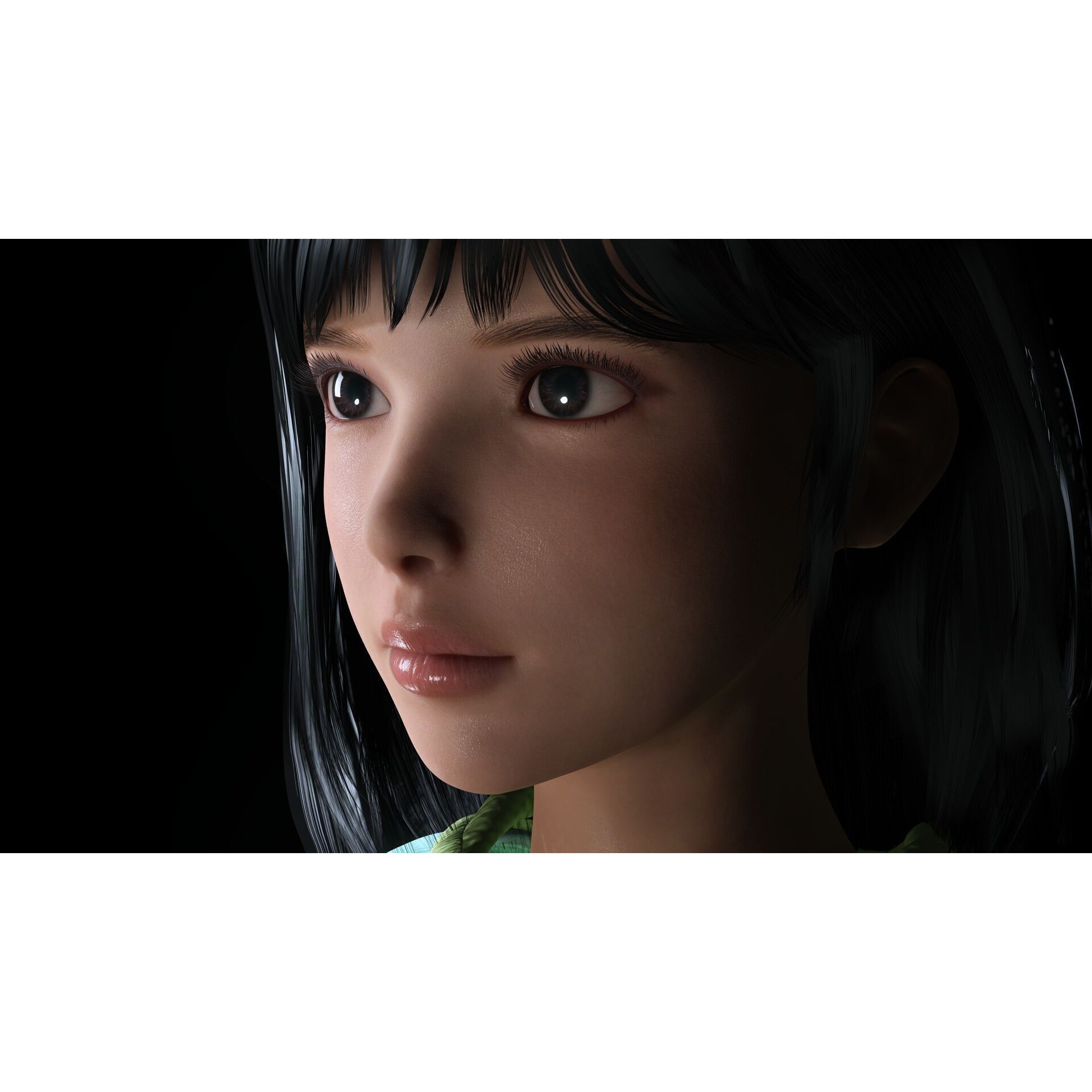 Realistic School Girl - Low-Poly Game-Ready 3D Model - View 15