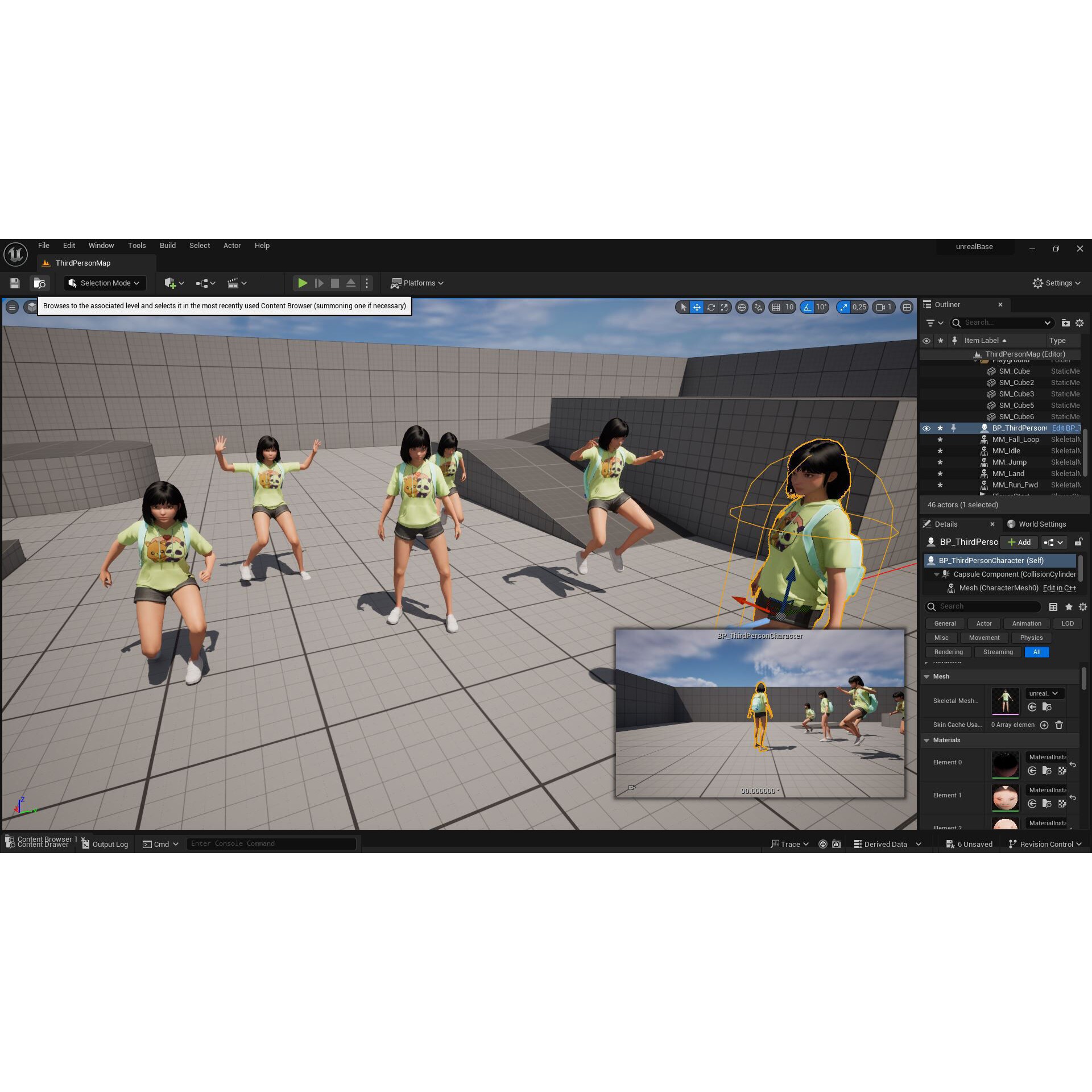 Realistic School Girl - Low-Poly Game-Ready 3D Model - View 31