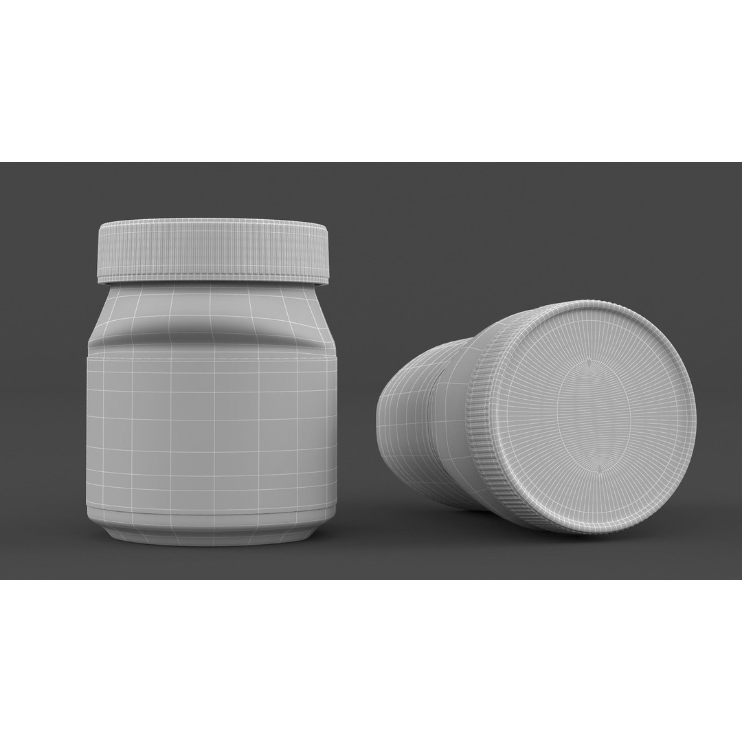 Nutella Hazelnut Spread 3D Model – High Poly PBR Asset, FBX - View 7