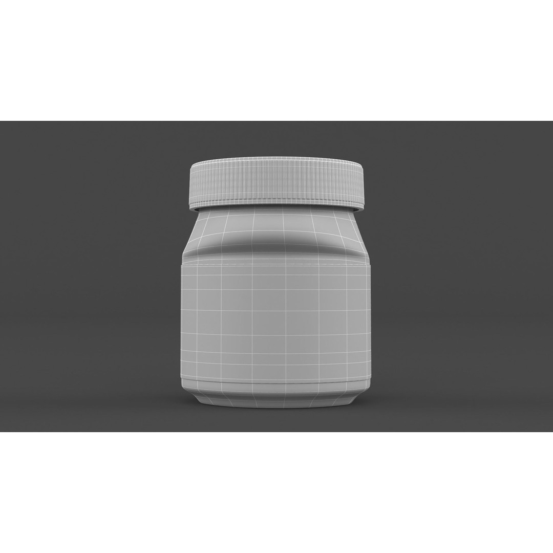Nutella Hazelnut Spread 3D Model – High Poly PBR Asset, FBX - View 8