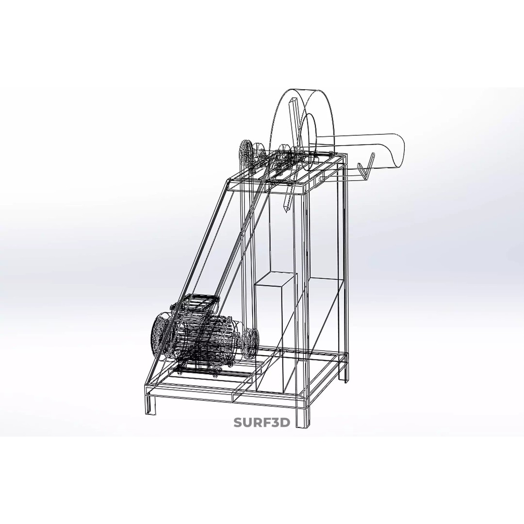 Fruit Vegetable Mill Slicer 3D Model – High-Quality Commercial Equipment