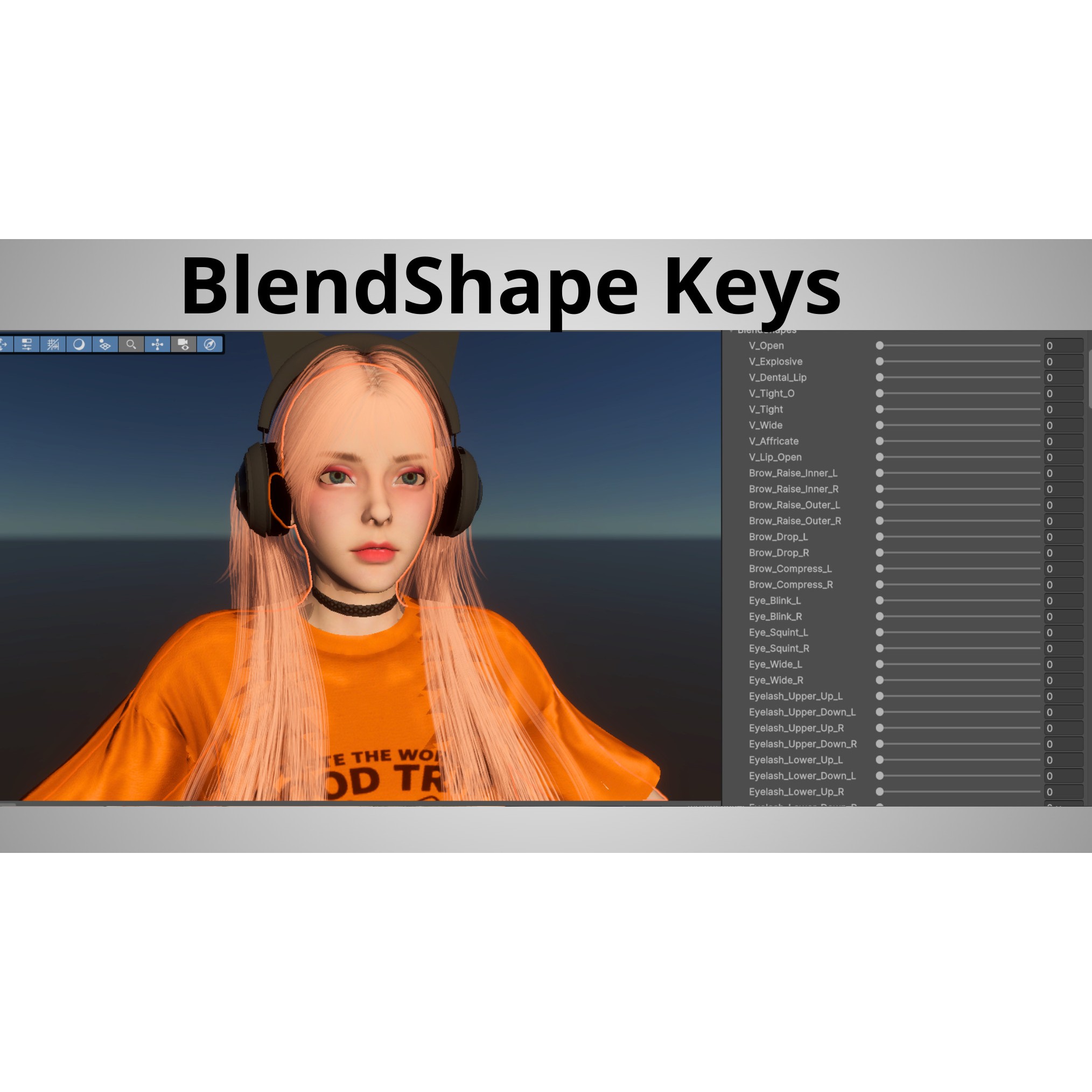 Gamer Girl - Low-Poly Game-Ready 3D Model - View 18