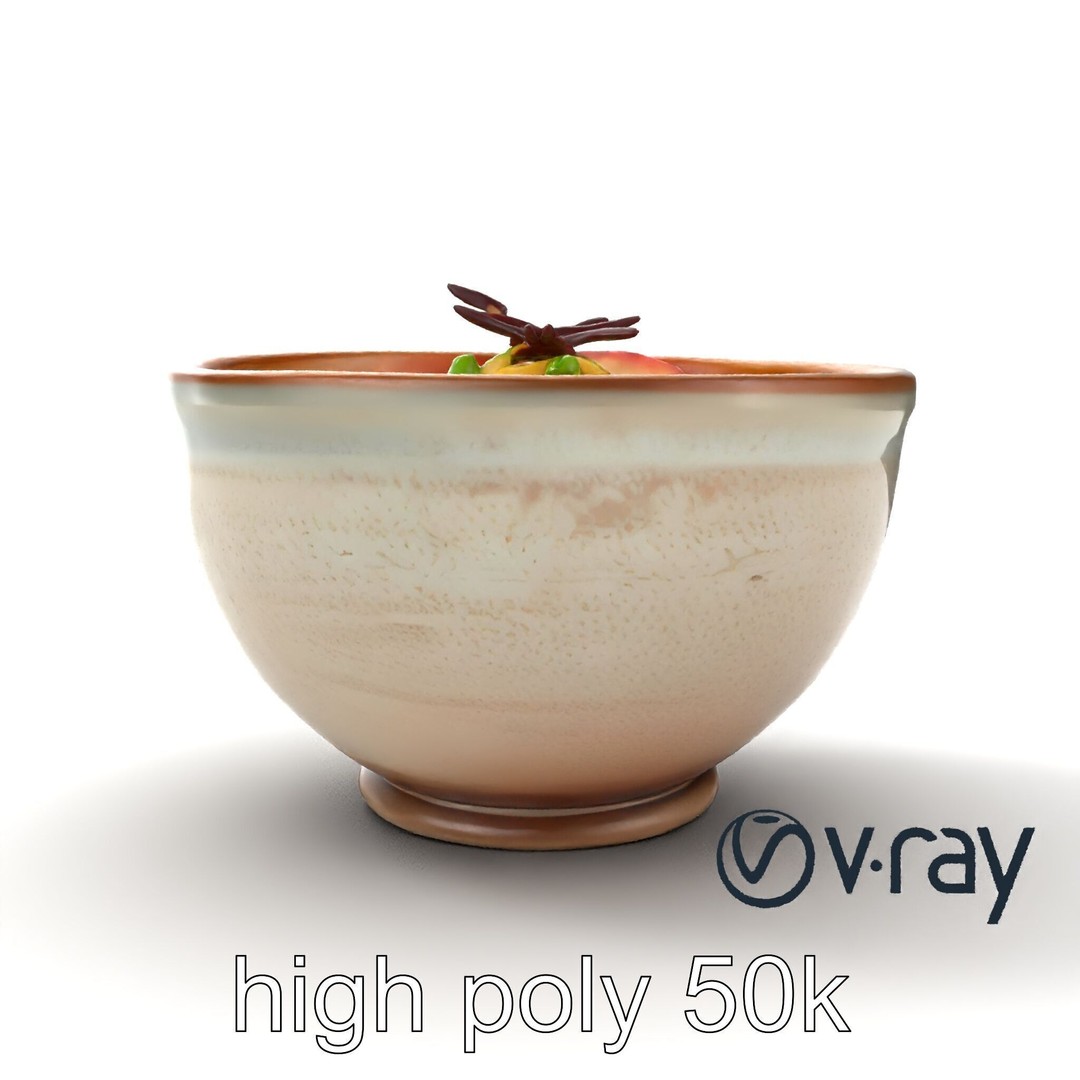 Traditional Ramen Bowl 3D Model – Low Poly Culinary Asset, FBX