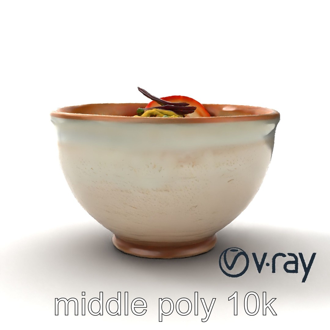 Traditional Ramen Bowl 3D Model – Low Poly Culinary Asset, FBX - View 13