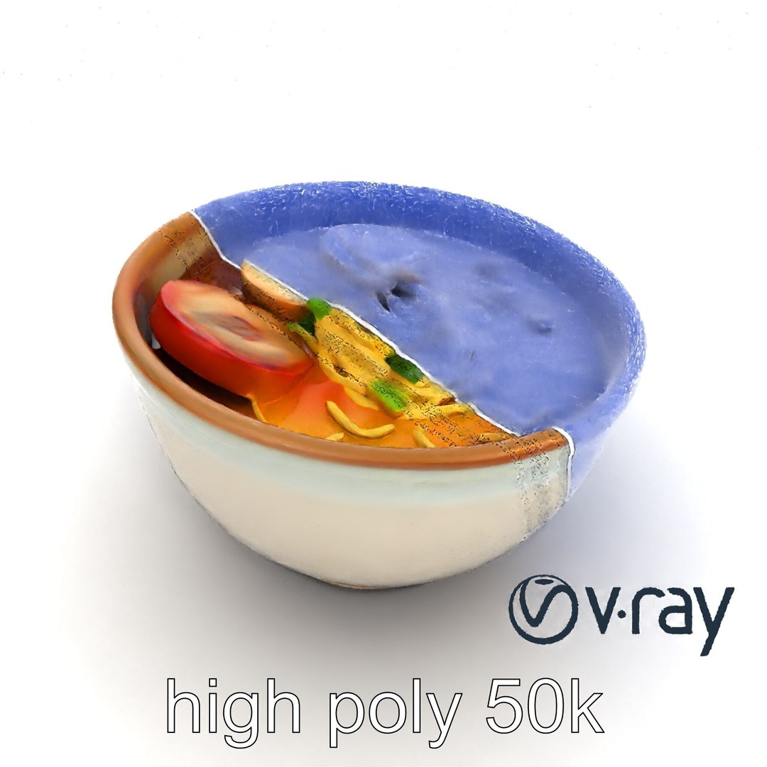 Traditional Ramen Bowl 3D Model – Low Poly Culinary Asset, FBX - View 20