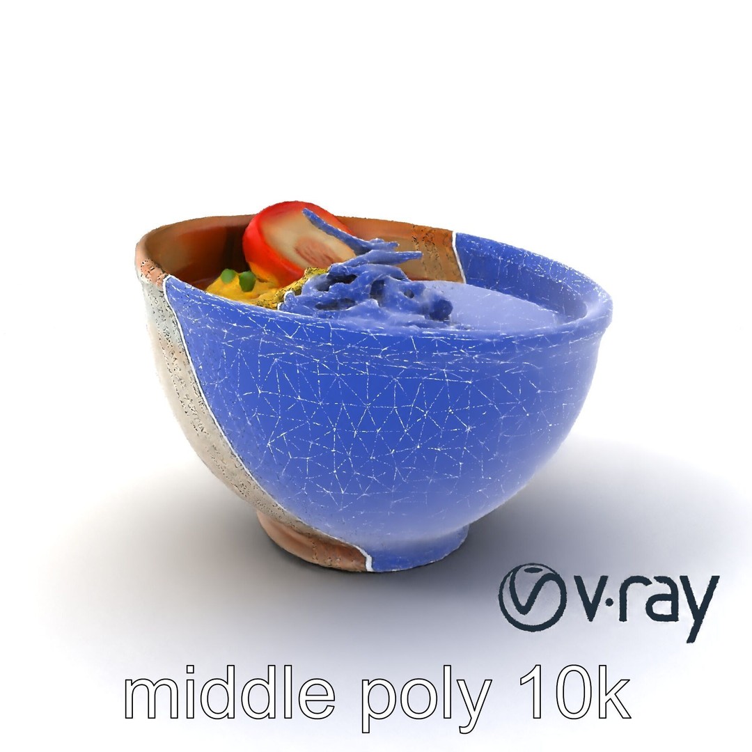 Traditional Ramen Bowl 3D Model – Low Poly Culinary Asset, FBX - View 7