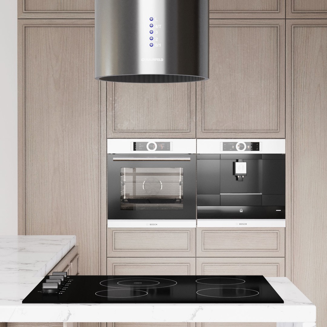 Modern Kitchen 3D Model – High Poly Interior Design, FBX, OBJ - View 5