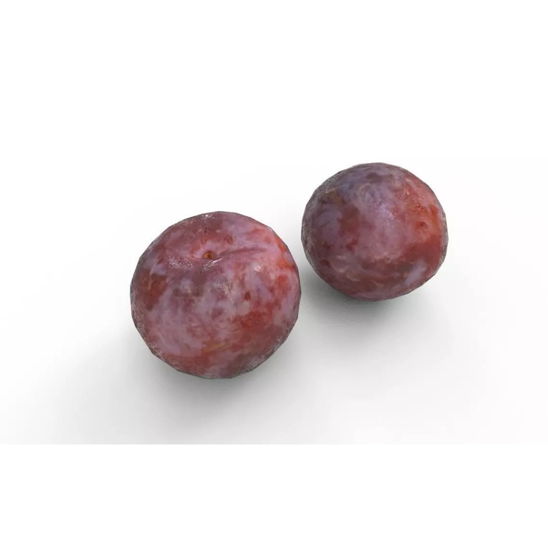 Plum M01 3D Model – Low Poly Game Asset, FBX, PBR Textures - View 2