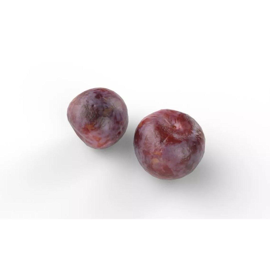 Plum M01 3D Model – Low Poly Game Asset, FBX, PBR Textures - View 7