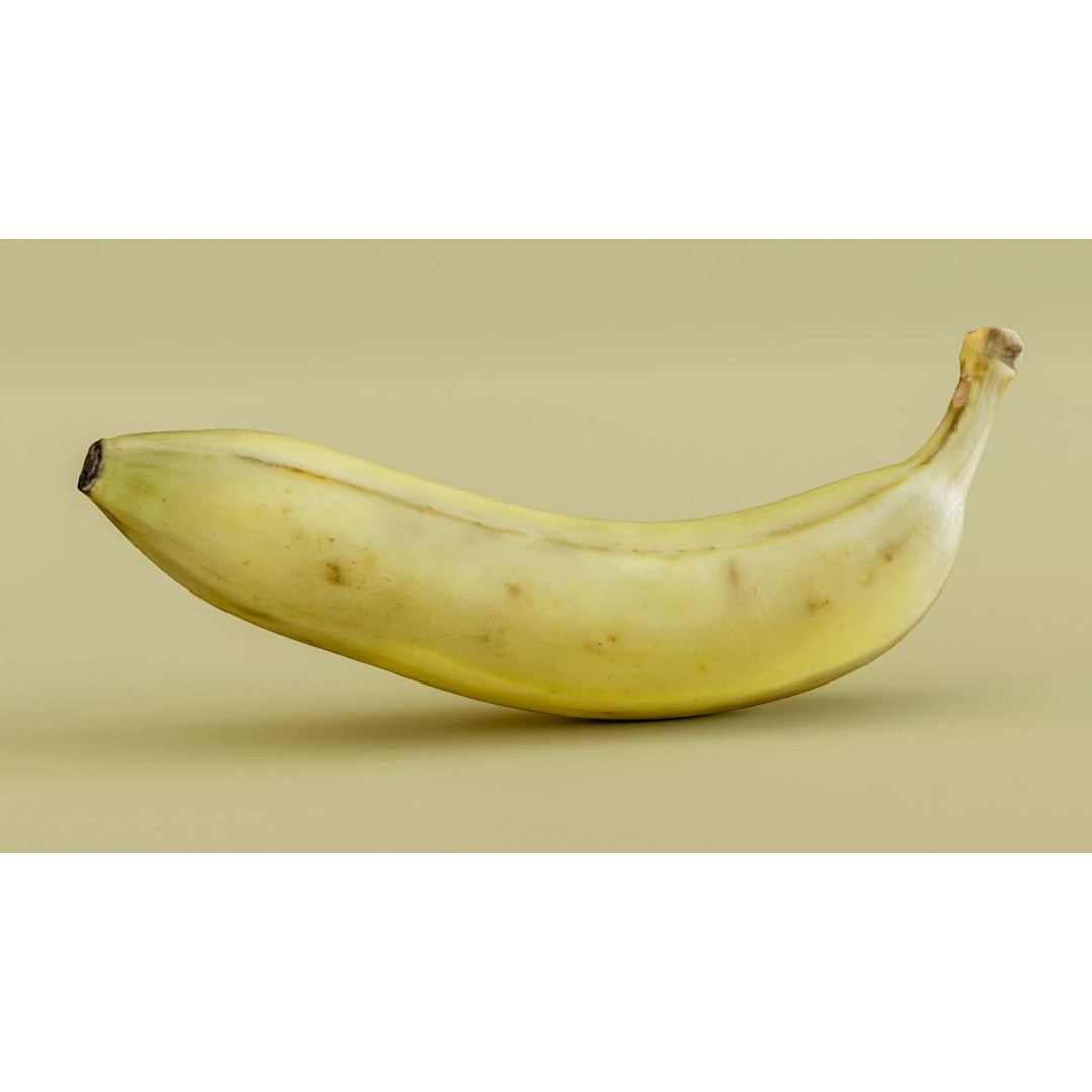 Realistic Banana 3D Model – Low Poly Game Asset, FBX & OBJ Formats - View 13