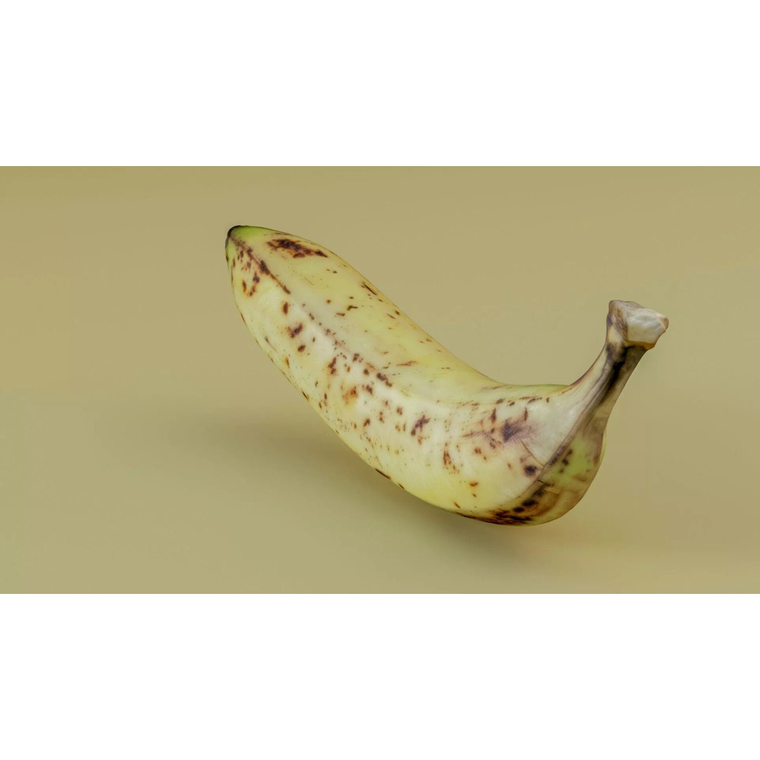 Realistic Banana 3D Model – Low Poly Game Asset, FBX & OBJ Formats - View 17