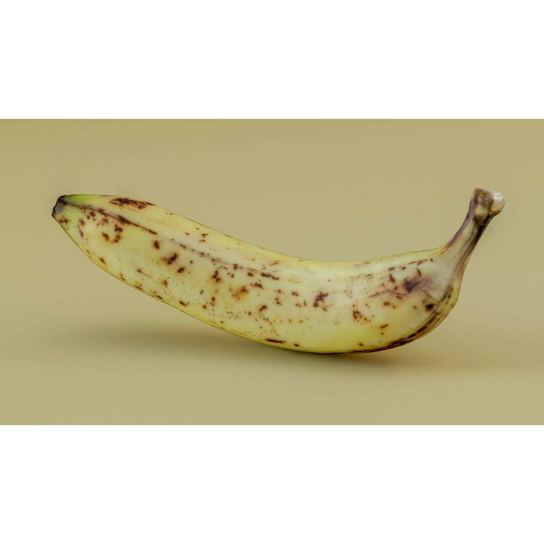 Realistic Banana 3D Model – Low Poly Game Asset, FBX & OBJ Formats - View 18