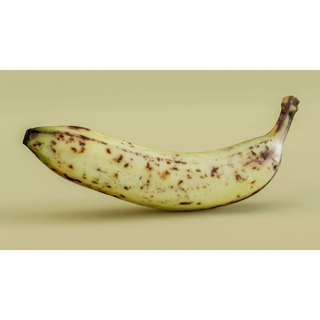 Realistic Banana 3D Model – Low Poly Game Asset, FBX & OBJ Formats - View 8