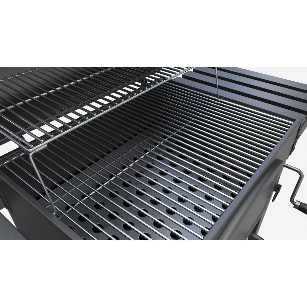 Outdoor Barbecue Charcoal Grill 3D Model – High Quality PBR Asset, FBX/OBJ - View 5
