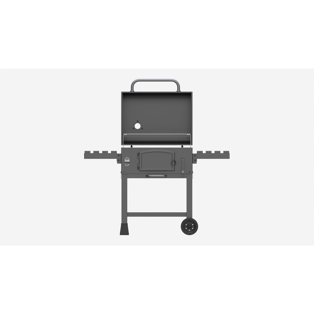 Outdoor Barbecue Charcoal Grill 3D Model – High Quality PBR Asset, FBX/OBJ - View 6